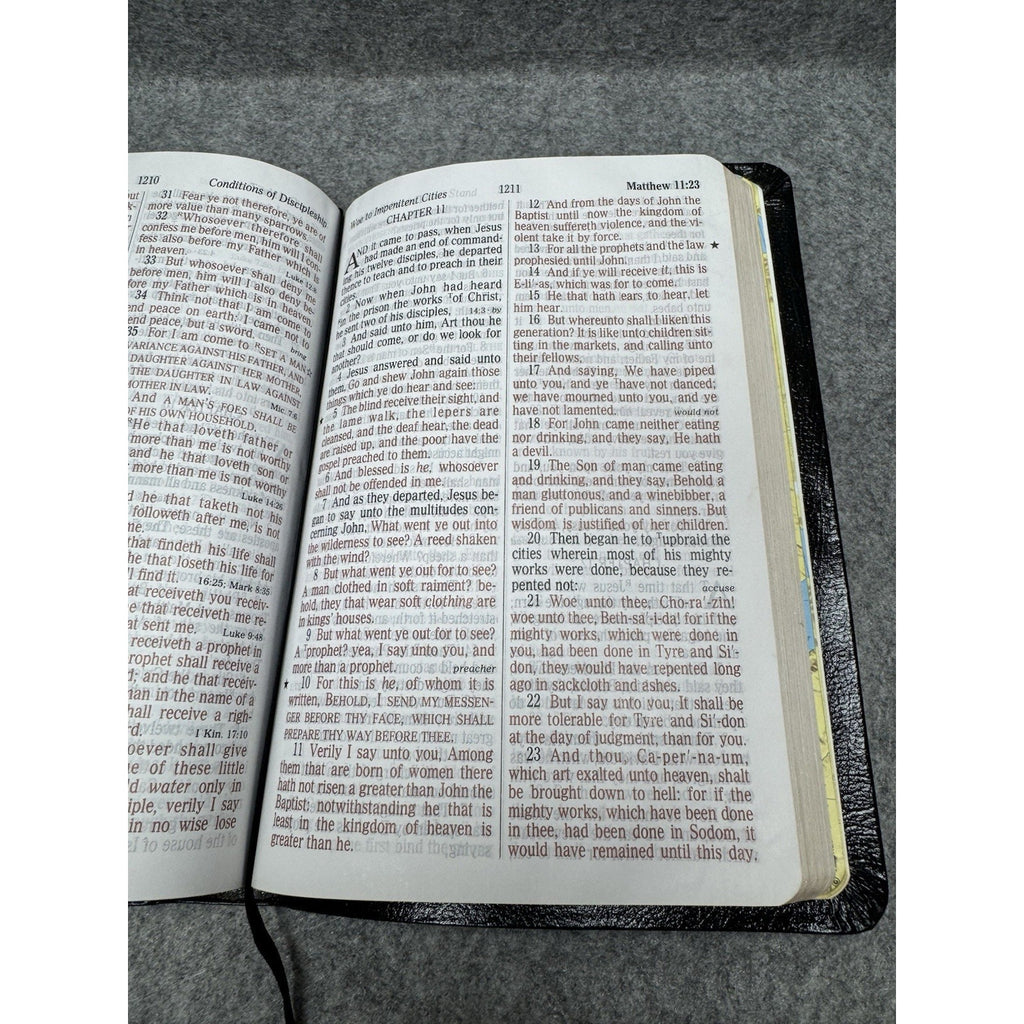 1990 Thomas Nelson KJV Holy Bible Giant Print Red Letter Reference 544