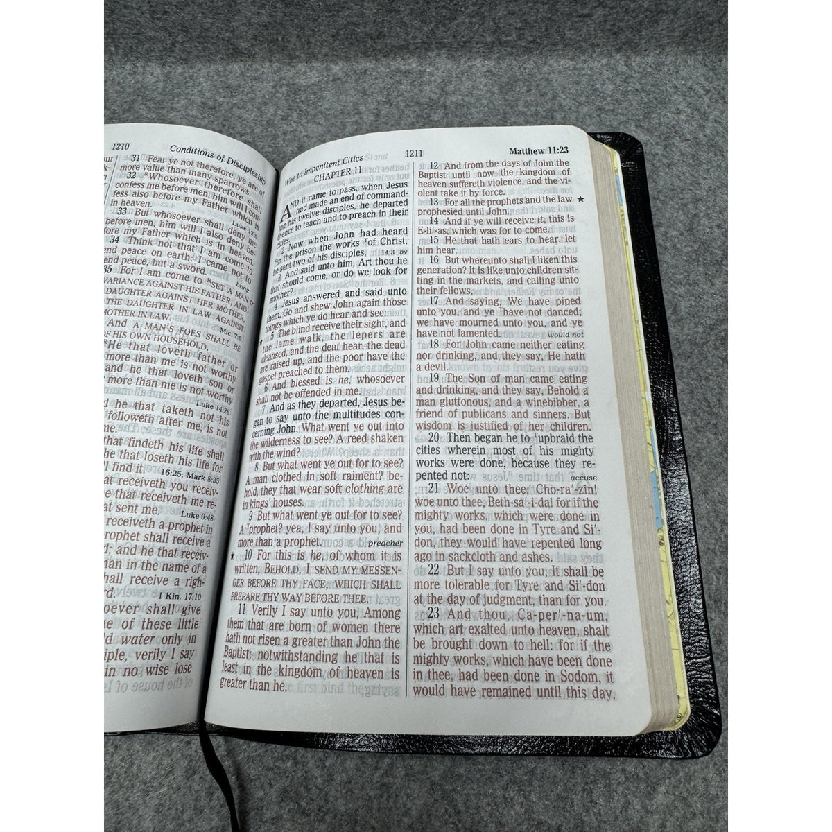 1990 Thomas Nelson KJV Holy Bible Giant Print Red Letter Reference 544