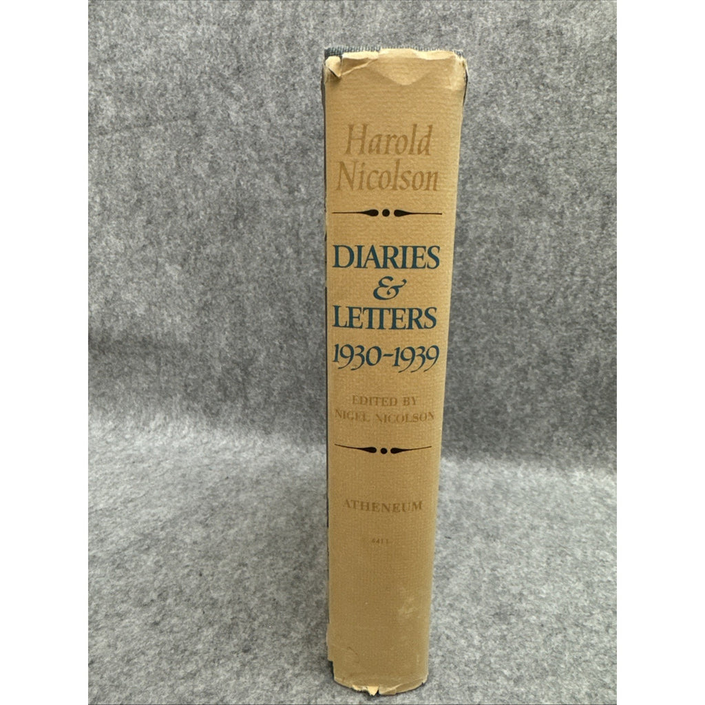 Diaries & Letters 1930-1939 Harold Nicholsen 1966 Atheneum HCDJ