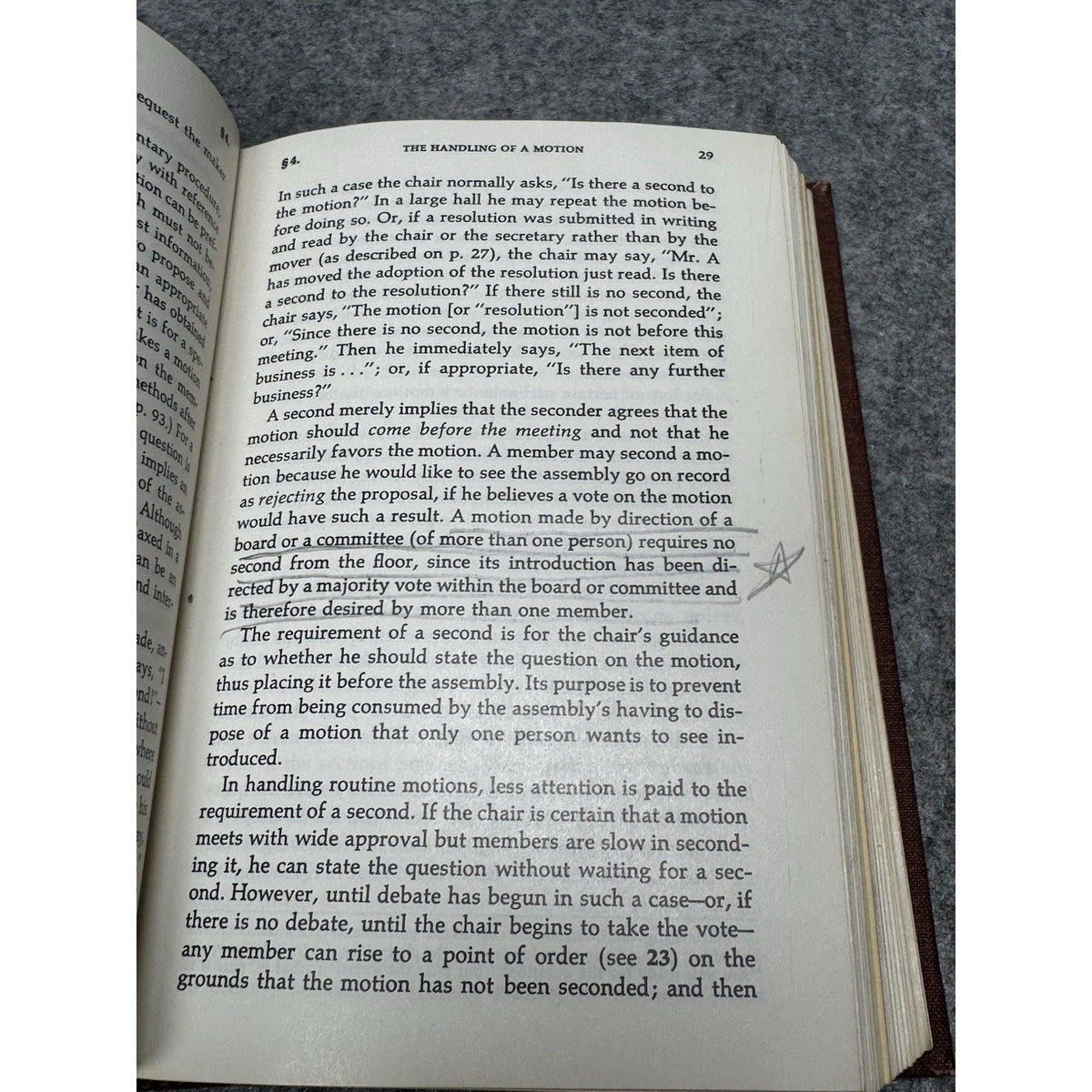Robert’s Rules of Order Newly Revised 1970 Hardcover Parliamentary Procedure