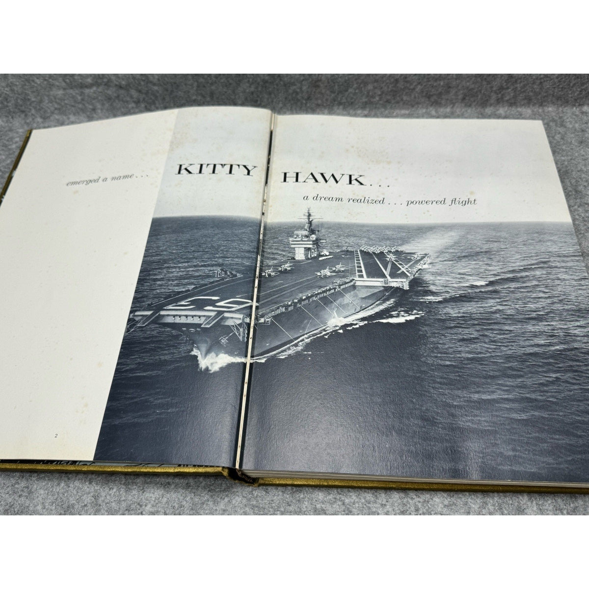 1961 USS Kitty Hawk CVA-63 Around the Horn Maiden Cruise Book US Navy
