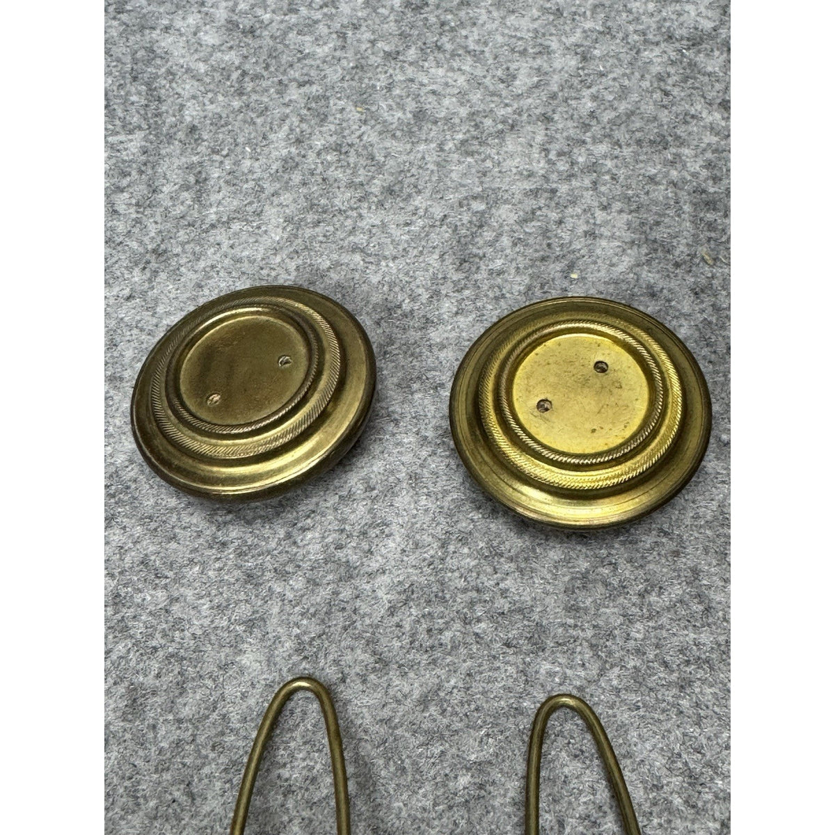 6 Austro-Hungarian NCO Shako Cockades Brass Black Center Military Hat Badge Lot