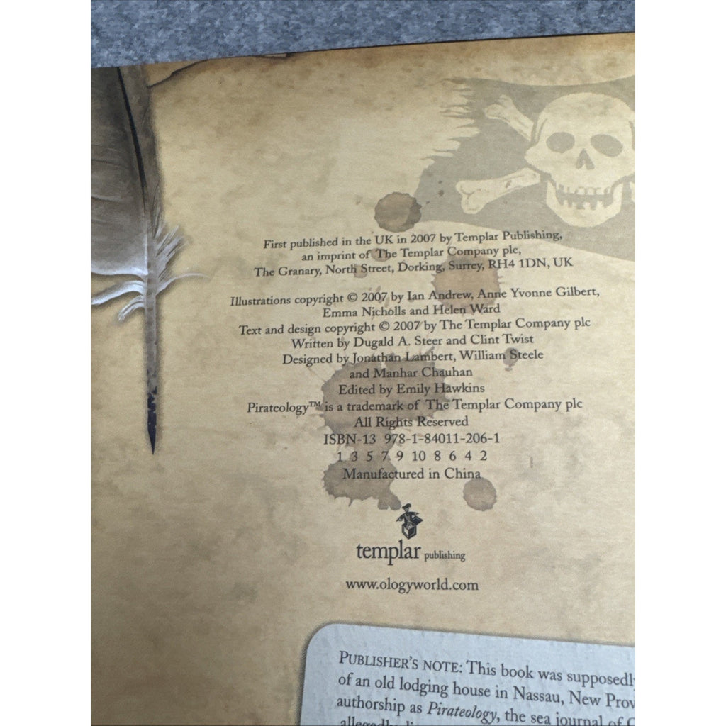 Pirateology Handbook Hardcover Dugald A. Steer
