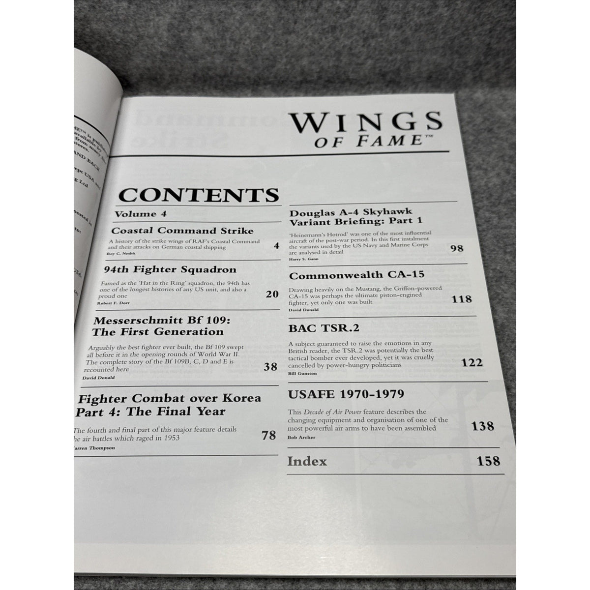 Wings of Fame, The Journal of Classic Combat Aircraft - Vol. 4