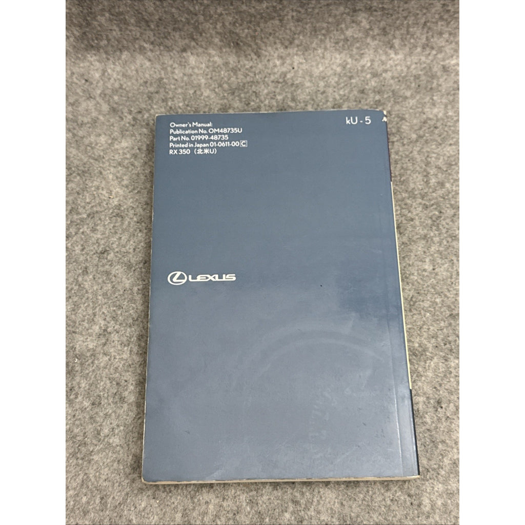 2007 Lexus RX 350 Owner's Manual