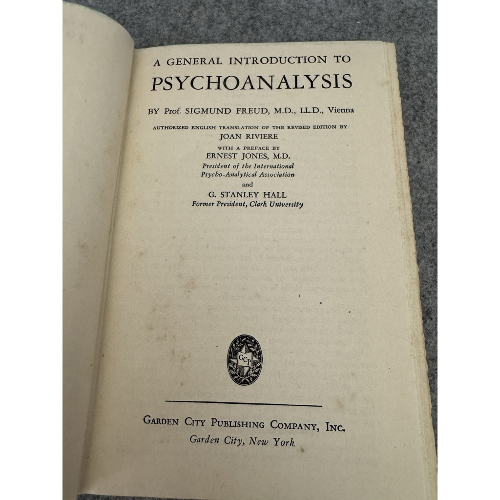 1943 Sigmund Freud A General Introduction to Psychoanalysis HC Psychology