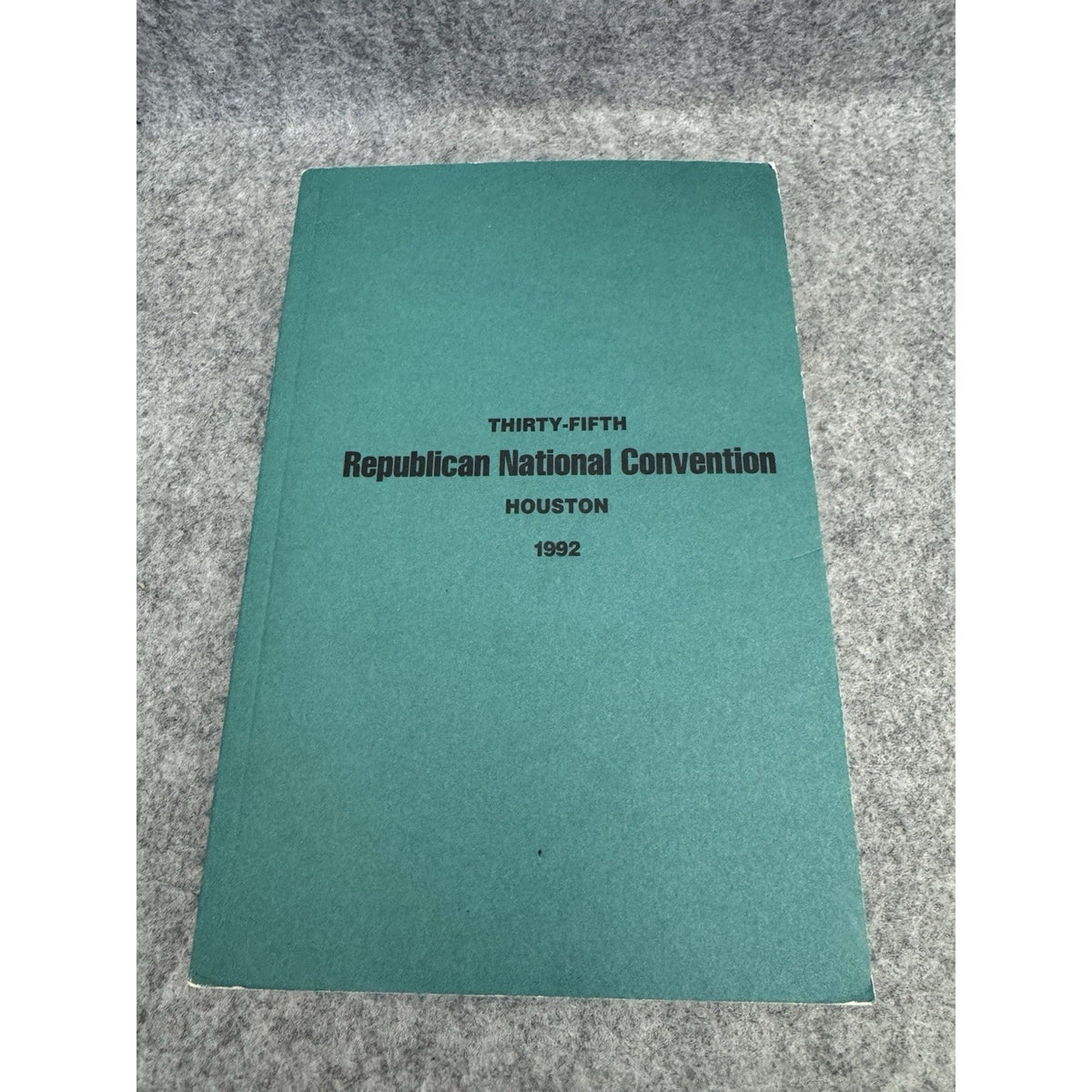 1992 Republican National Convention Official Report Houston TX Bush Quayle