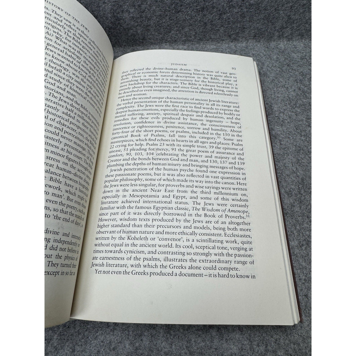 A History of the Jews Paul Johnson 1987 First US Edition Hardcover Judaica