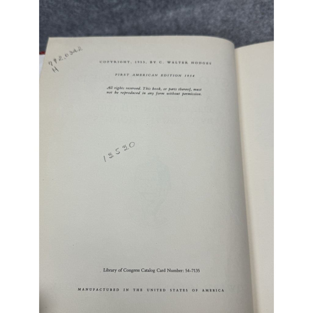 The Globe Restored C Walter Hodges 1954 First American Edition Shakespeare