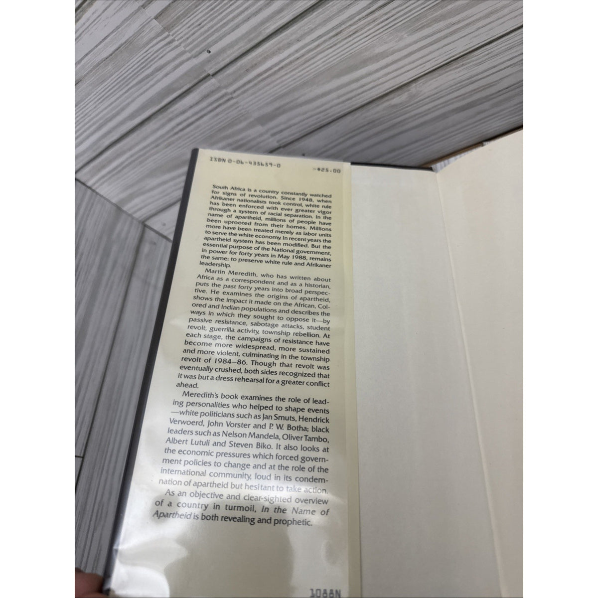 In the Name of Apartheid : South Africa in the Postwar Era by Martin Meredith...