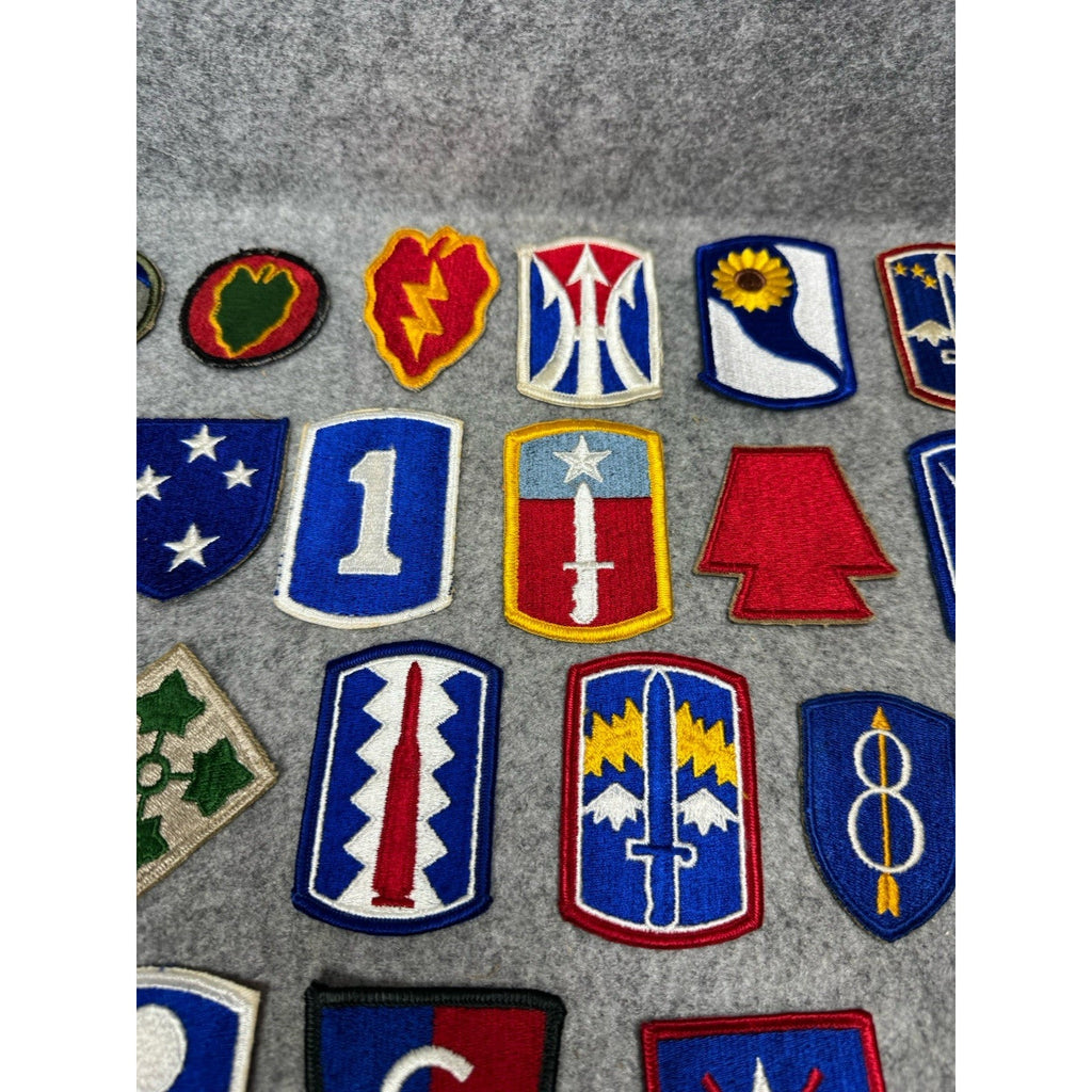 23 Vintage US Army Patches Lot Infantry Division Military Shoulder Insignia
