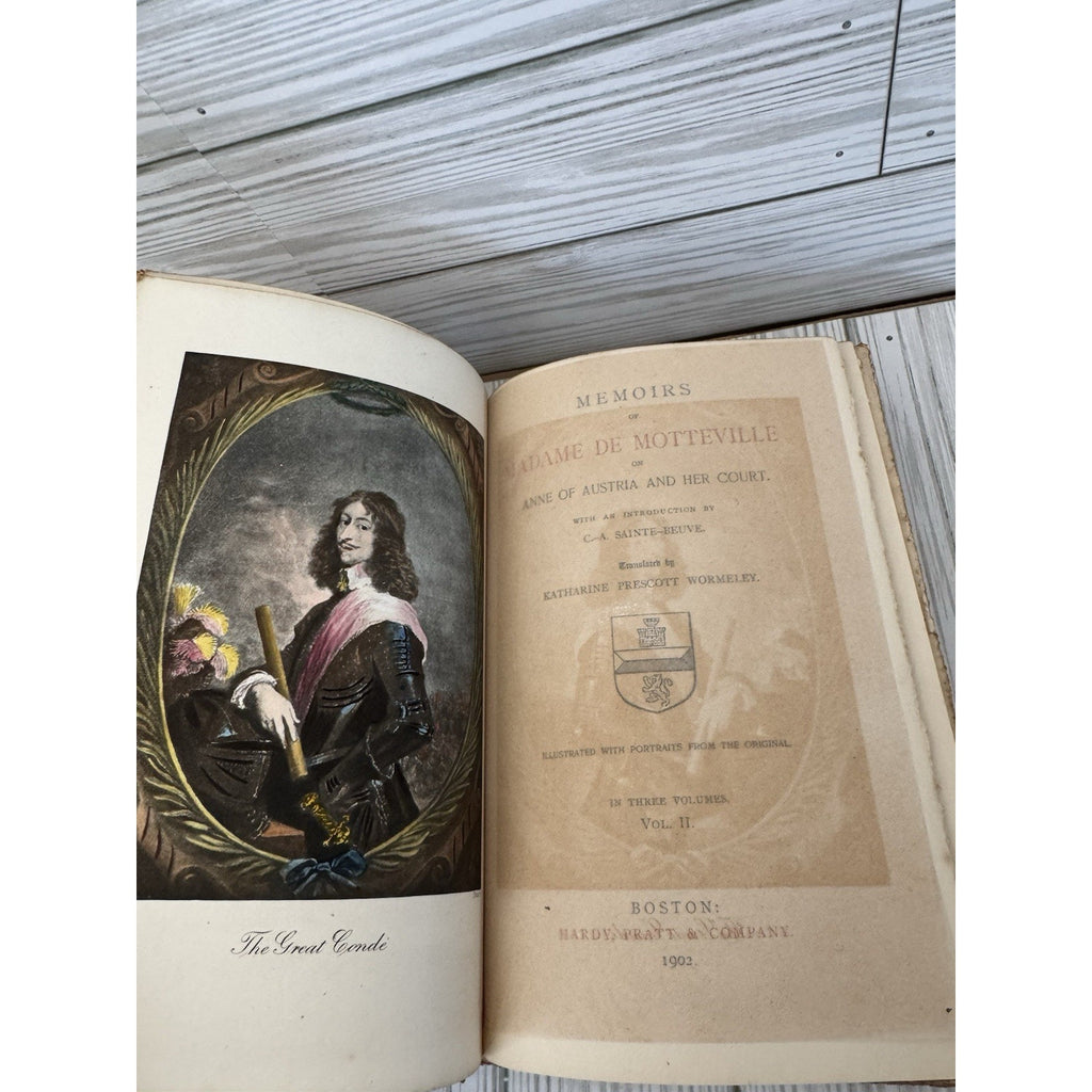 1902 Memoirs Madame de Motteville Vol II Cour de France Limited Ed