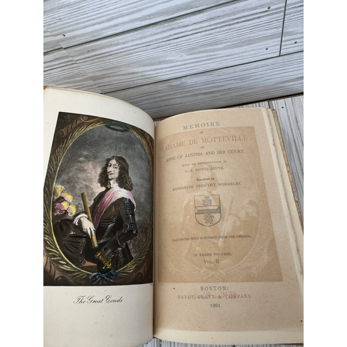 1902 Memoirs Madame de Motteville Vol II Cour de France Limited Ed