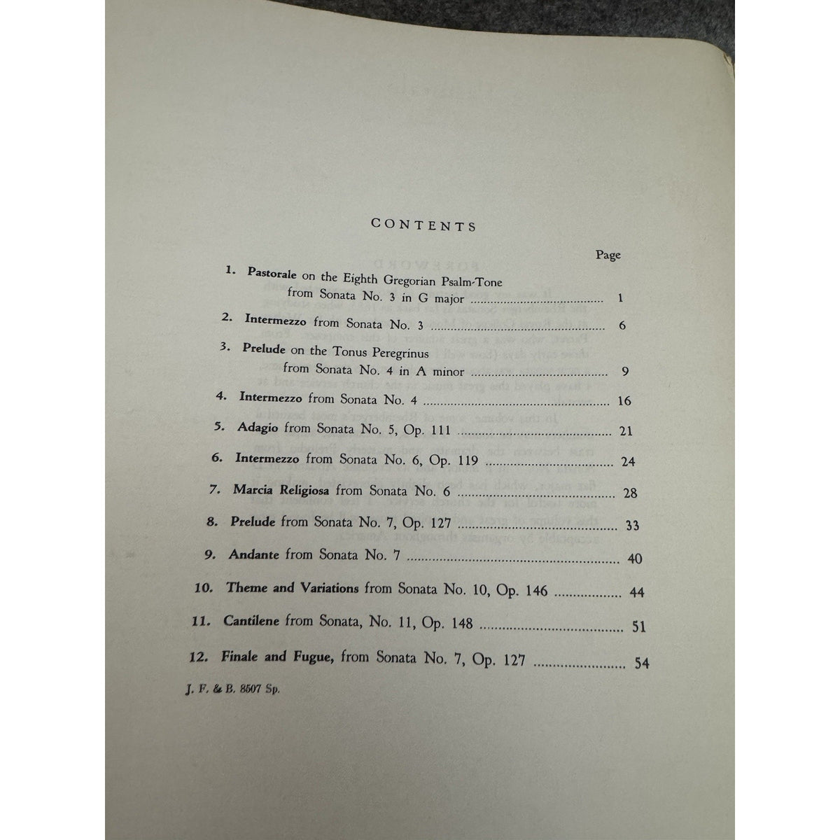 Recital and Service Pieces for the Organ Rheinberger Noble Vol 1 Sheet Music