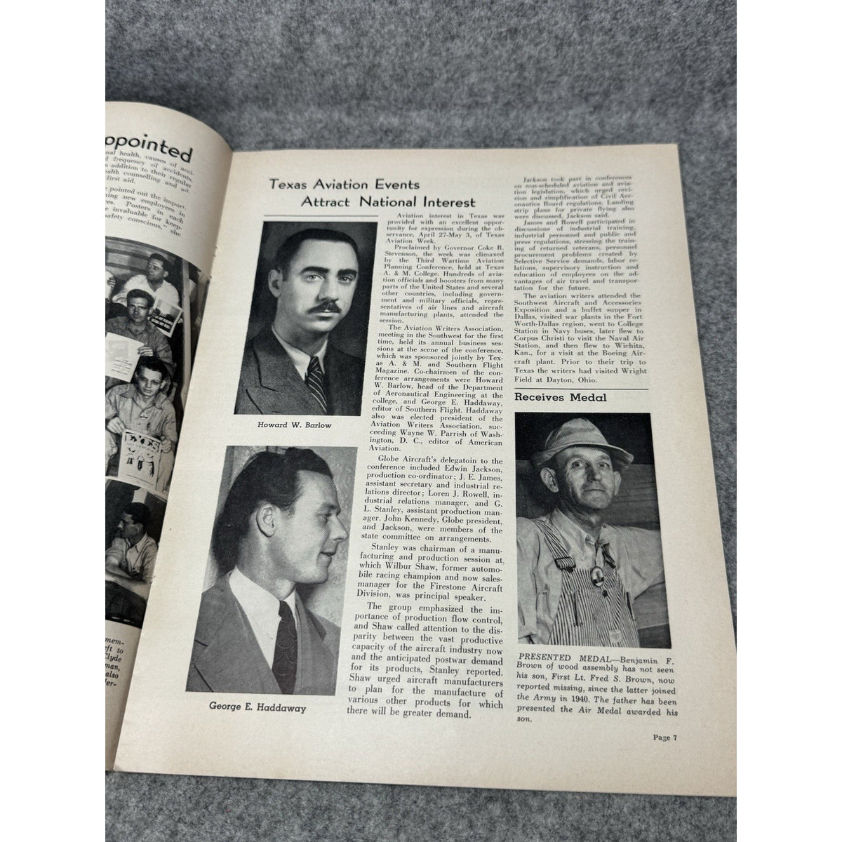 1944 Globe Beam May Pre-Invasion D-Day Editorial C-46 Commando WWII Magazine