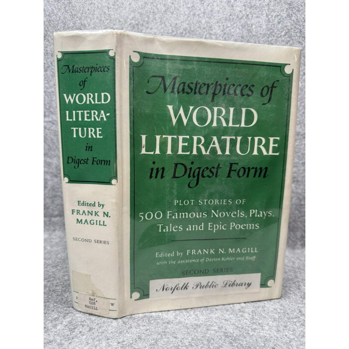 Masterpieces World Literature Digest Frank Magill 500 Plot Summaries HC DJ