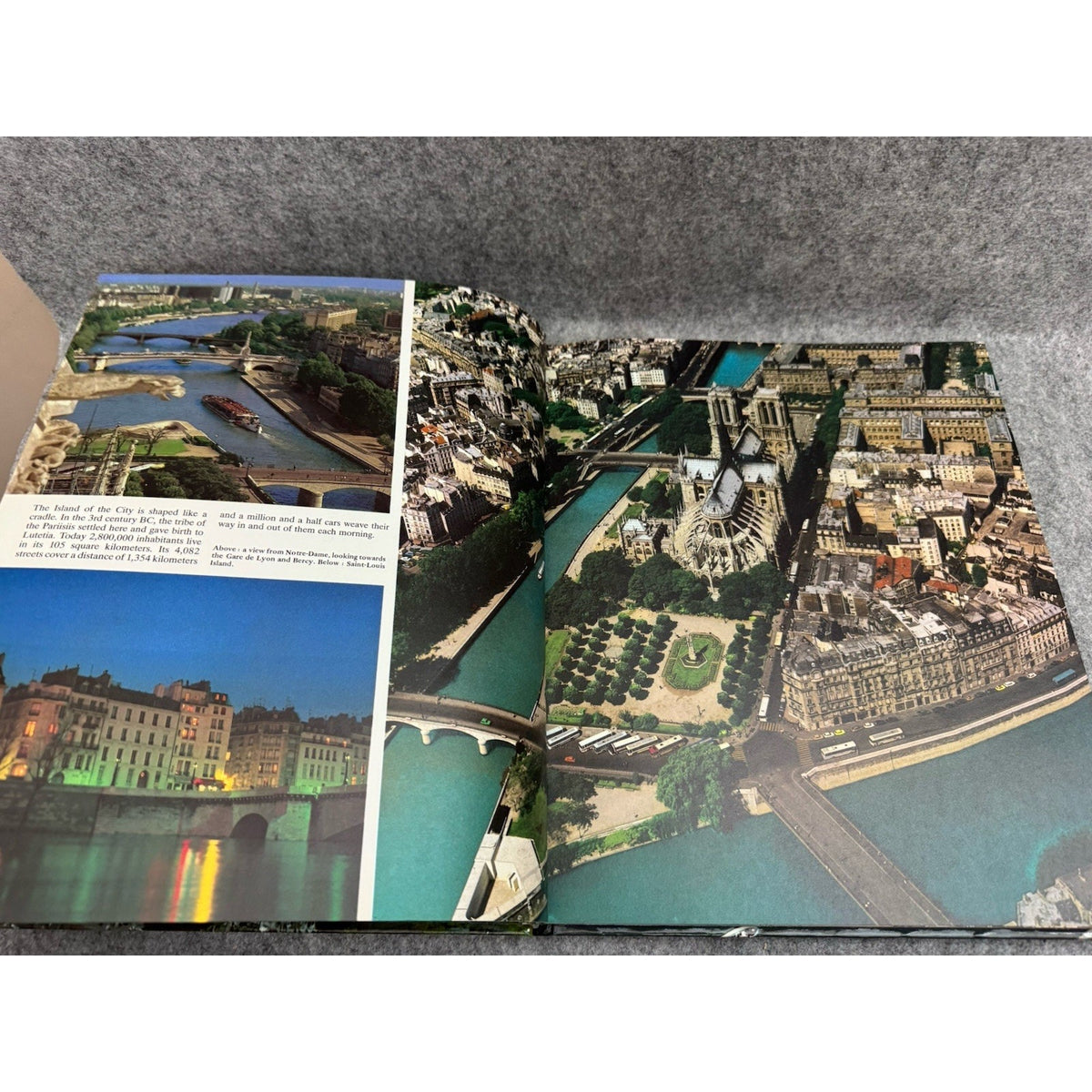 Paris Seen From the Sky and the Streets 1986 HC Photo Travel Book France