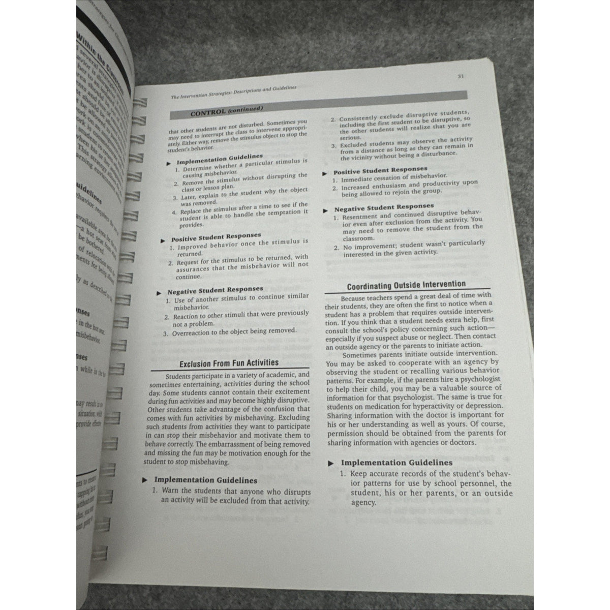 Handbook of Individualized Strategies for Classroom Discipline