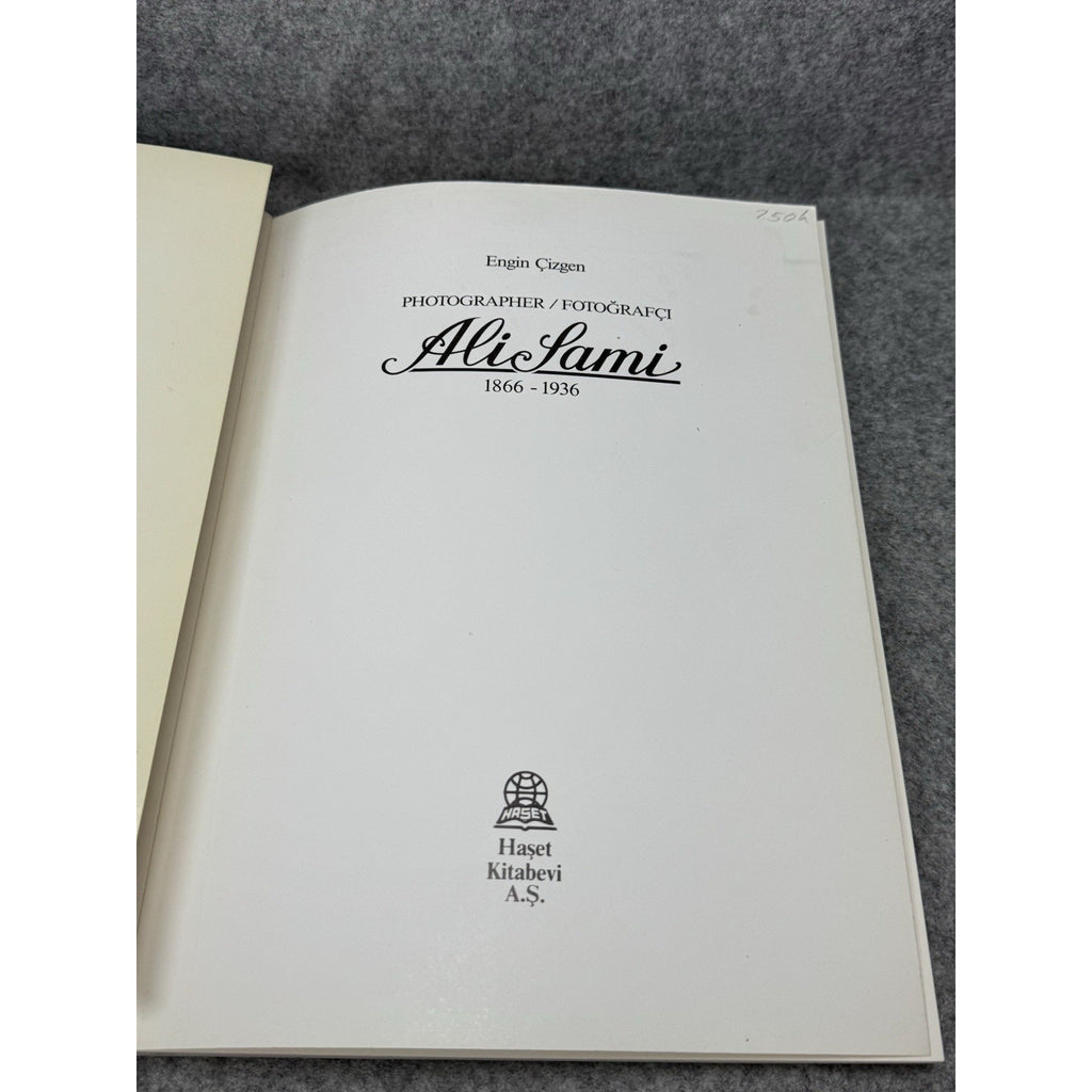 1989 Ali Sami Photographer 1st Edition Ottoman Turkey Photography Engin Cizgen