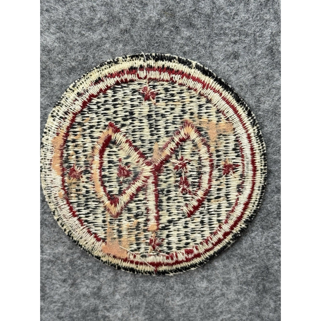 Vintage US Army 27th Infantry Division Patch New York Cut Edge White Back