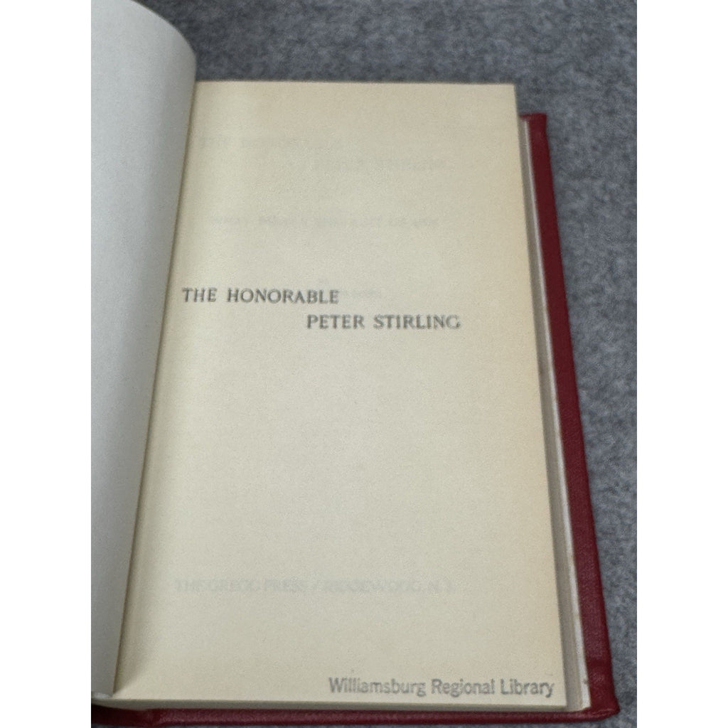 The Honorable Peter Stirling Paul Leicester Ford 1968 Gregg Press Hardcover