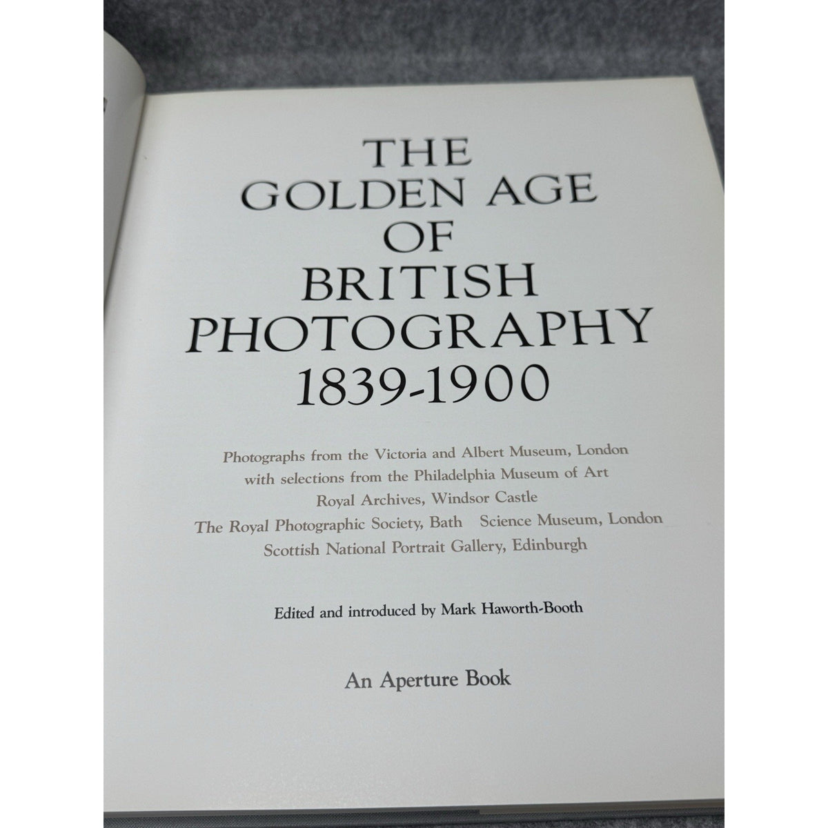 1984 The Golden Age of British Photography 1839-1900 Aperture Hardcover DJ