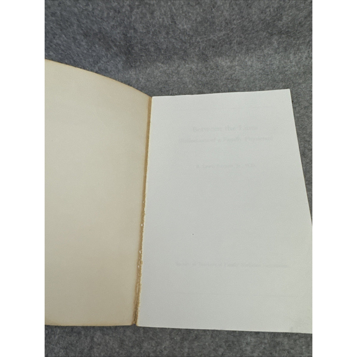 Between the Lines : (Reflections of a Family Physician) by B. Lewis Barnett Jr.