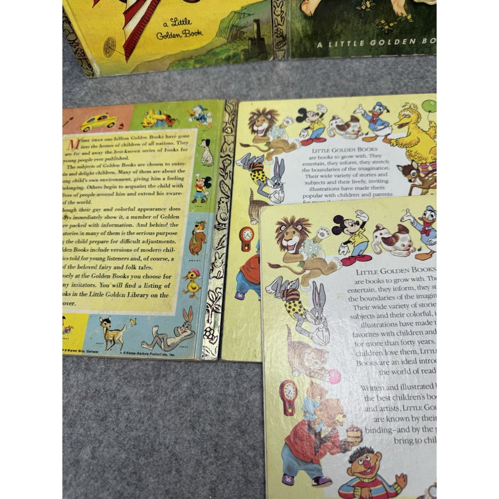 Vintage Little Golden Books Lot of 7 Peter Pan Chitty Chitty Bang Bang Hansel