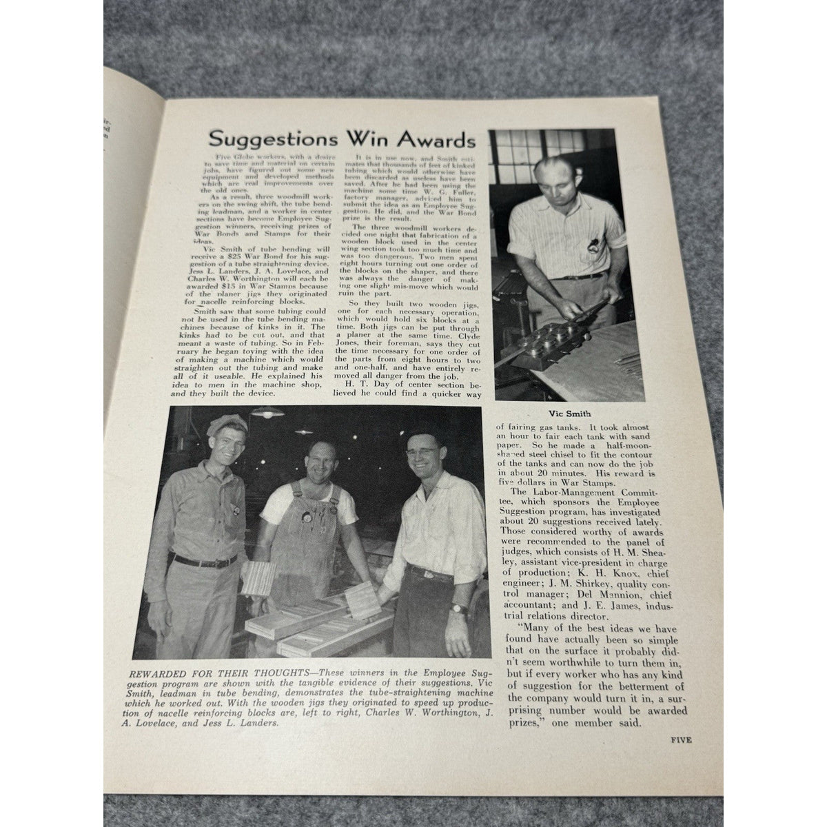 1944 Globe Beam April WWII Aircraft Magazine AT-10 Freeman Field Fort Worth