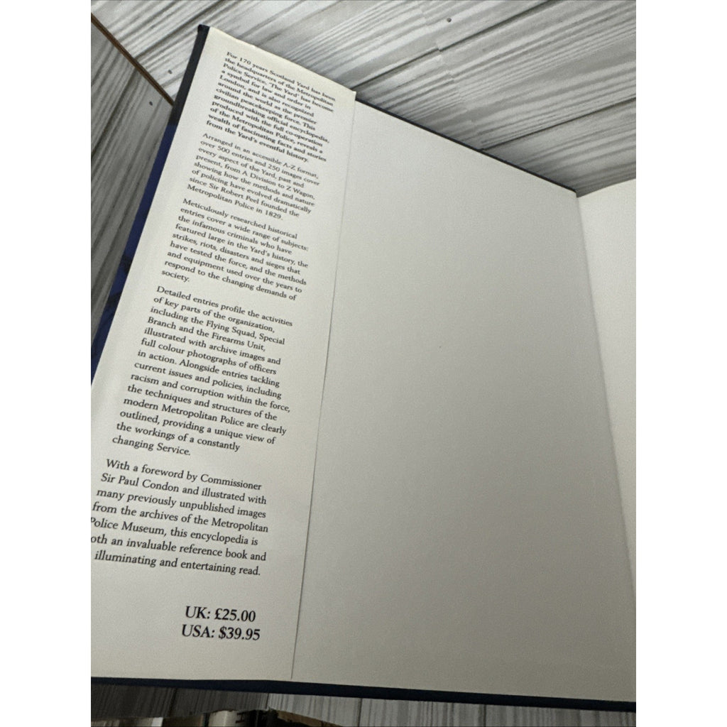 The Official Encyclopedia of Scotland Yard by Keith Skinner Hardback Book The