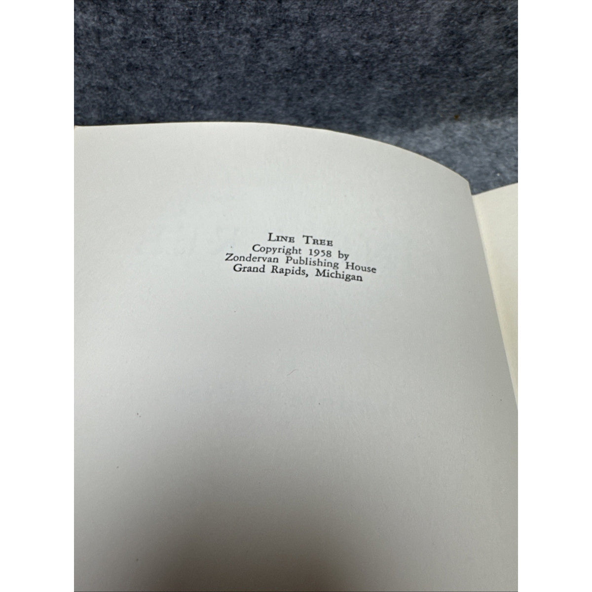 Line Tree [Hardcover] Lenore DePree [1958] FIRST Edition