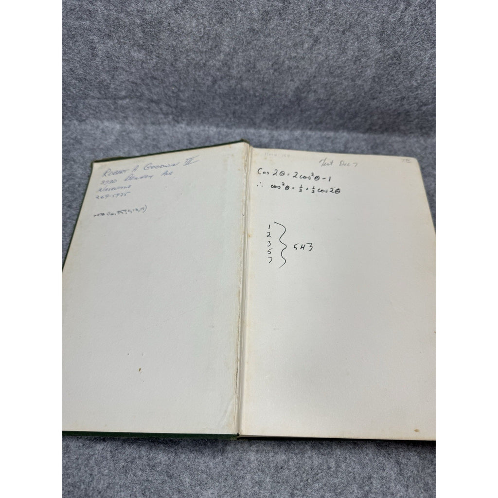1960 Calculus with Analytic Geometry Thurman S Peterson HC Harper & Row