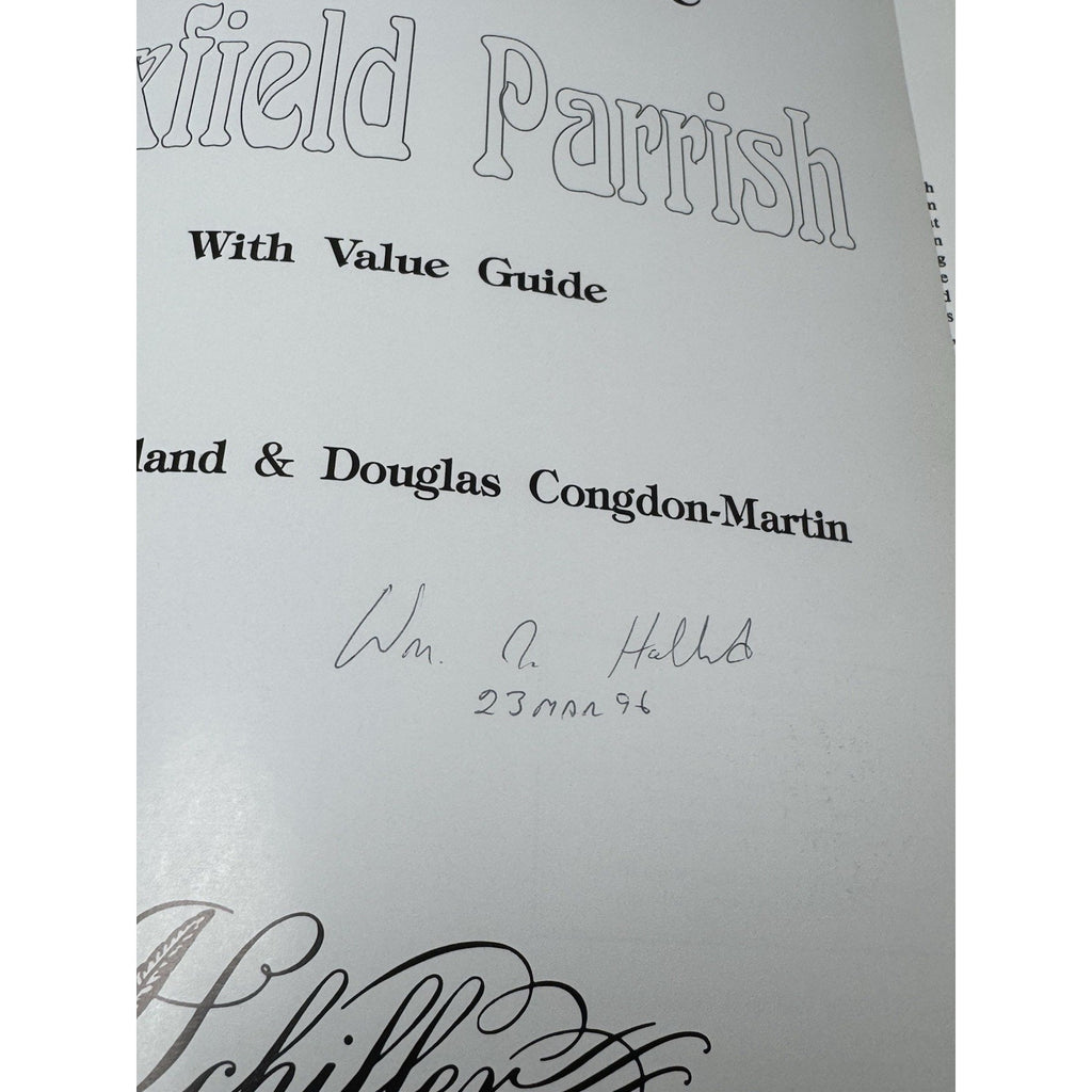 1993 The Collectible Maxfield Parrish Signed Dated William Holland Hardcover DJ