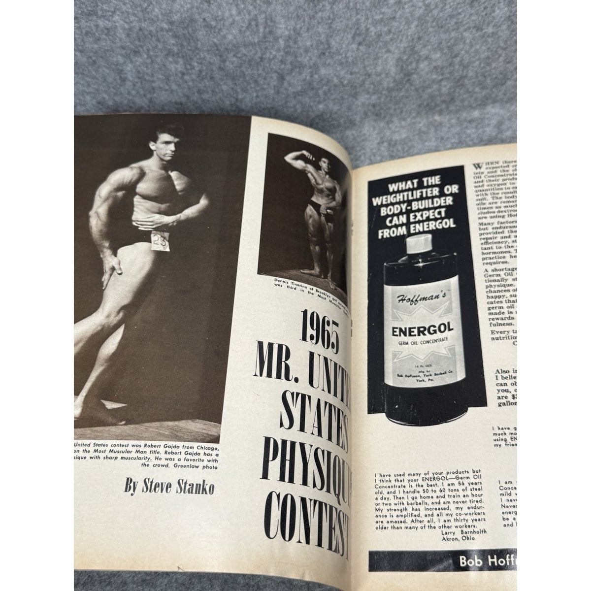 Muscular Development December 1965 John Corvello Bodybuilding Magazine