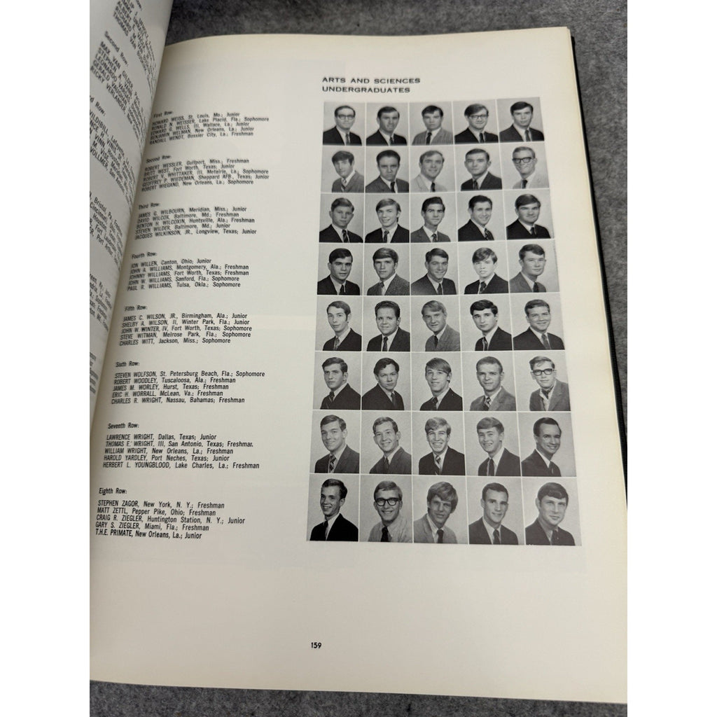 1968 Tulane University Jambalaya Yearbook New Orleans Hardcover Annual