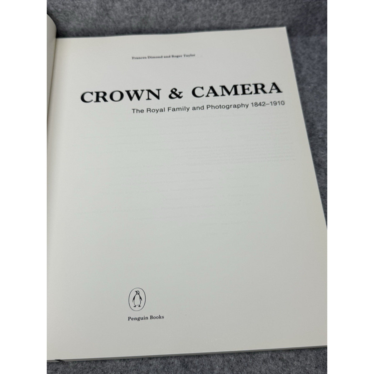 1987 Crown & Camera Royal Family Photography 1842-1910 1st Edition Paperback