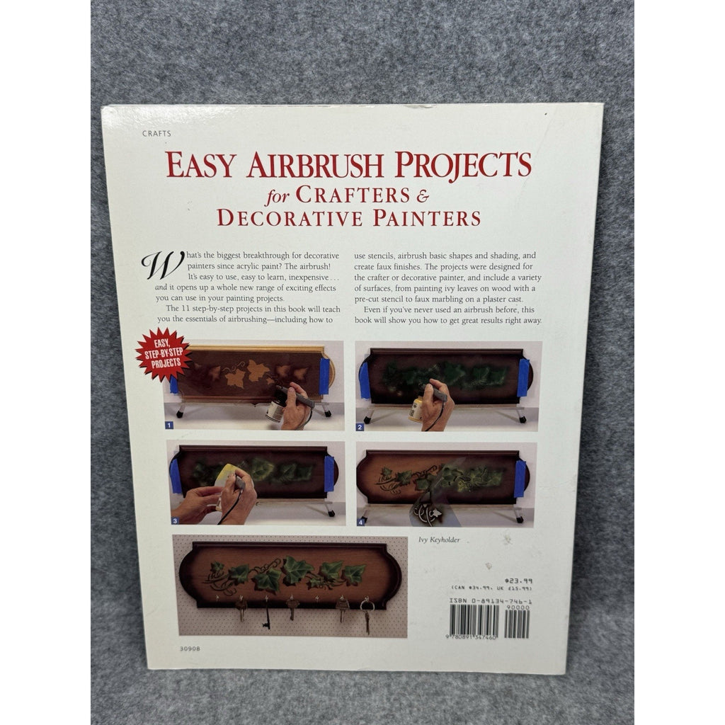 Easy Airbrush Projects Lindy Brown 1997 First Edition Decorative Painting Crafts