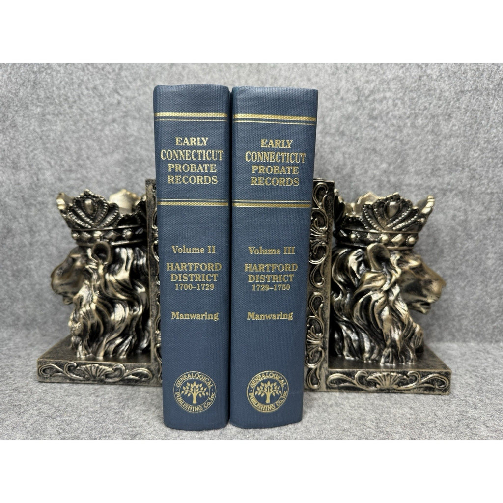 Early Connecticut Probate Records Vols II & III Manwaring 1995 Genealogy HC