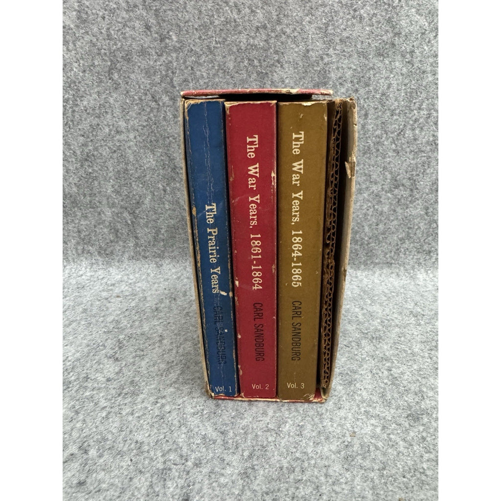 Abraham Lincoln Prairie & War Years Vol 1-3 Box Set 1959 Dell PB