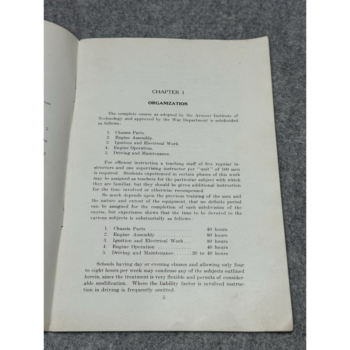 Rare 1919 WWI-Era U.S. War Dept Automobile Mechanics Driving Manual Roesch