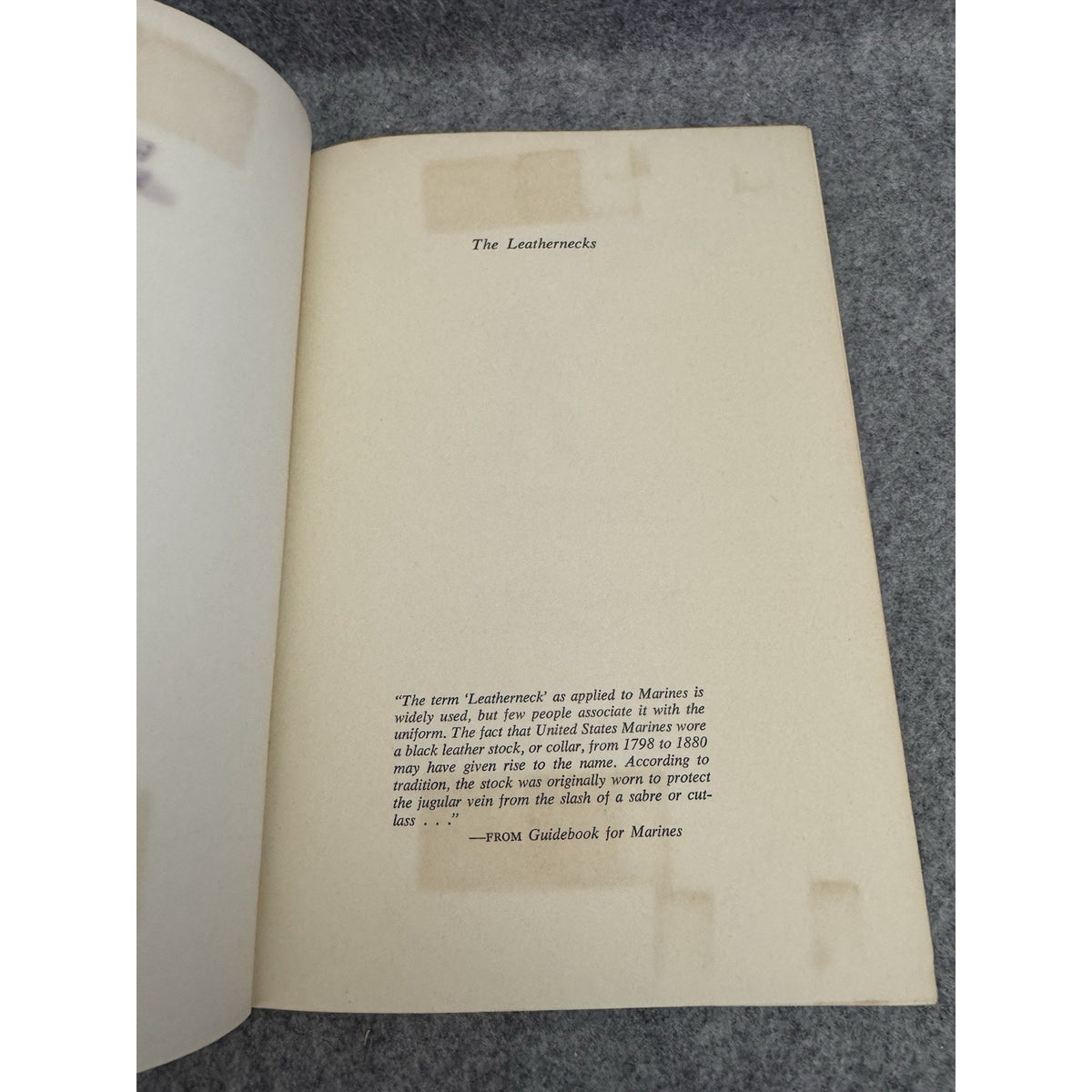 1963 The Leathernecks U.S. Marine Corps History HC DJ 1st Printing