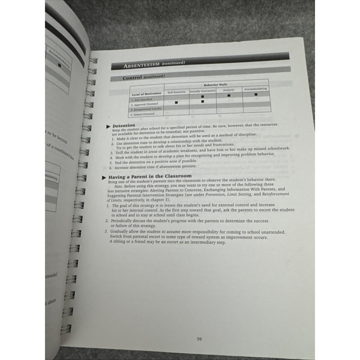 Handbook of Individualized Strategies for Classroom Discipline