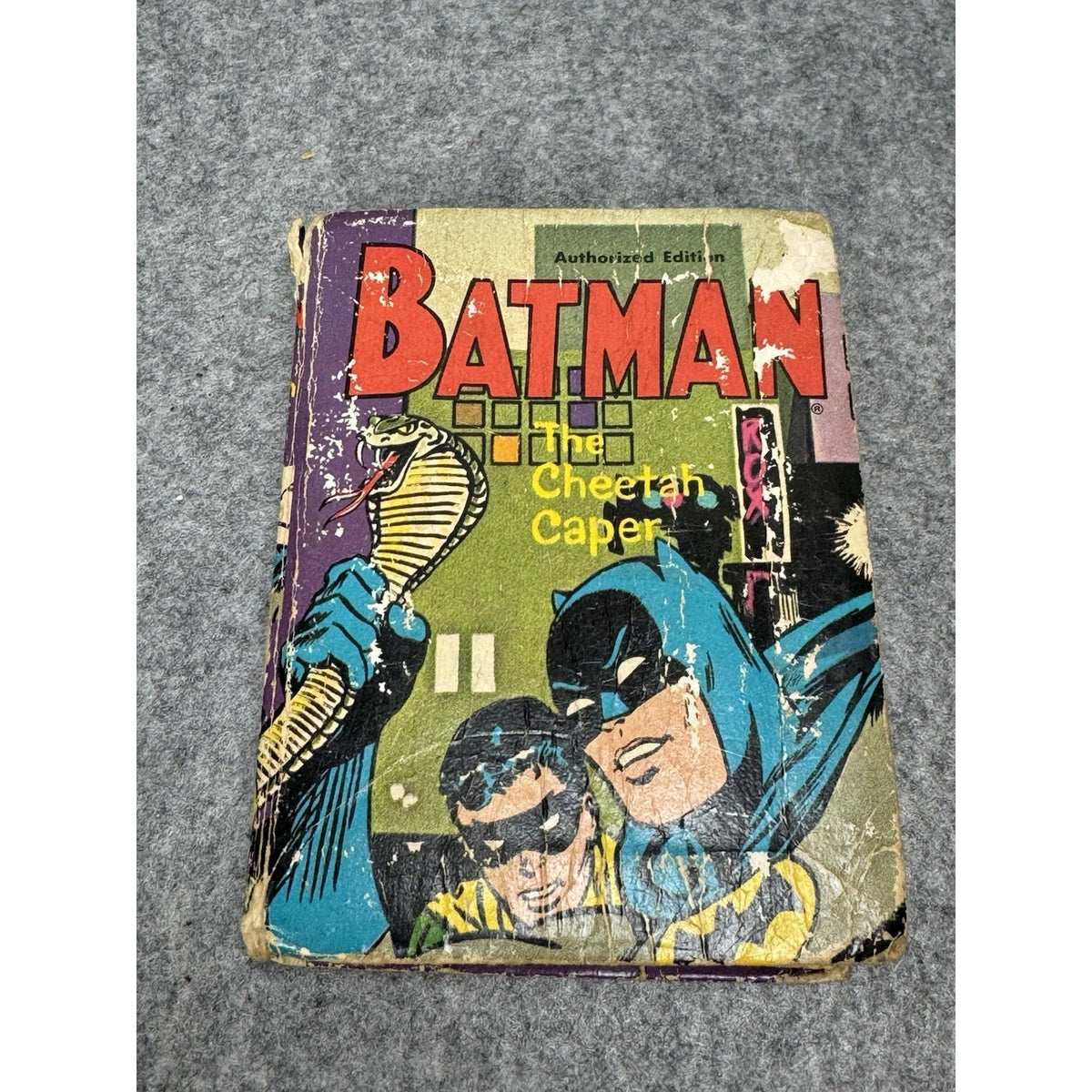 1969 Batman & Robin The Cheetah Caper Whitman Big Little Book Illustrated