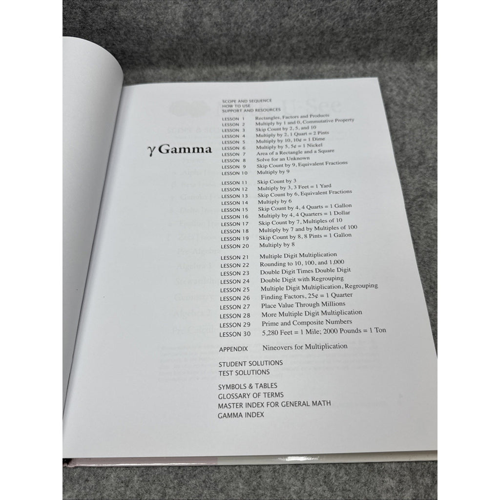 Gamma Instruction Manual by Steven P. Demme and Math-U-See (2009, Hardcover)
