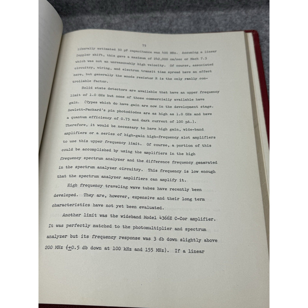 NASA Funded 1968 Doppler Fluid Velocity Dissertation Committee Signed Bond