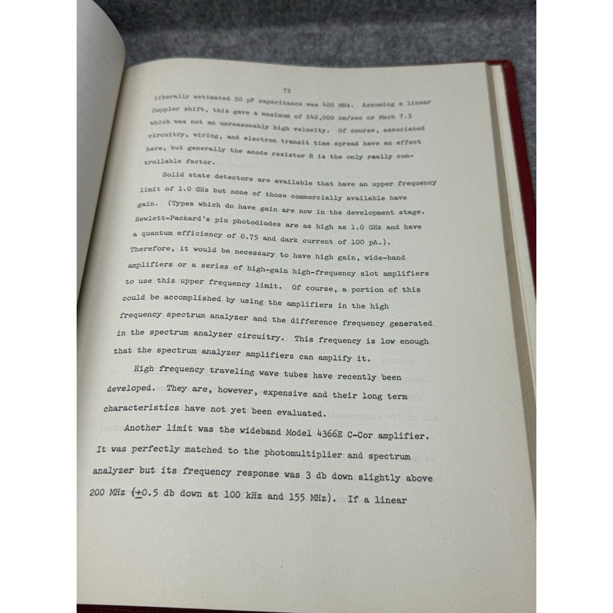 NASA Funded 1968 Doppler Fluid Velocity Dissertation Committee Signed Bond