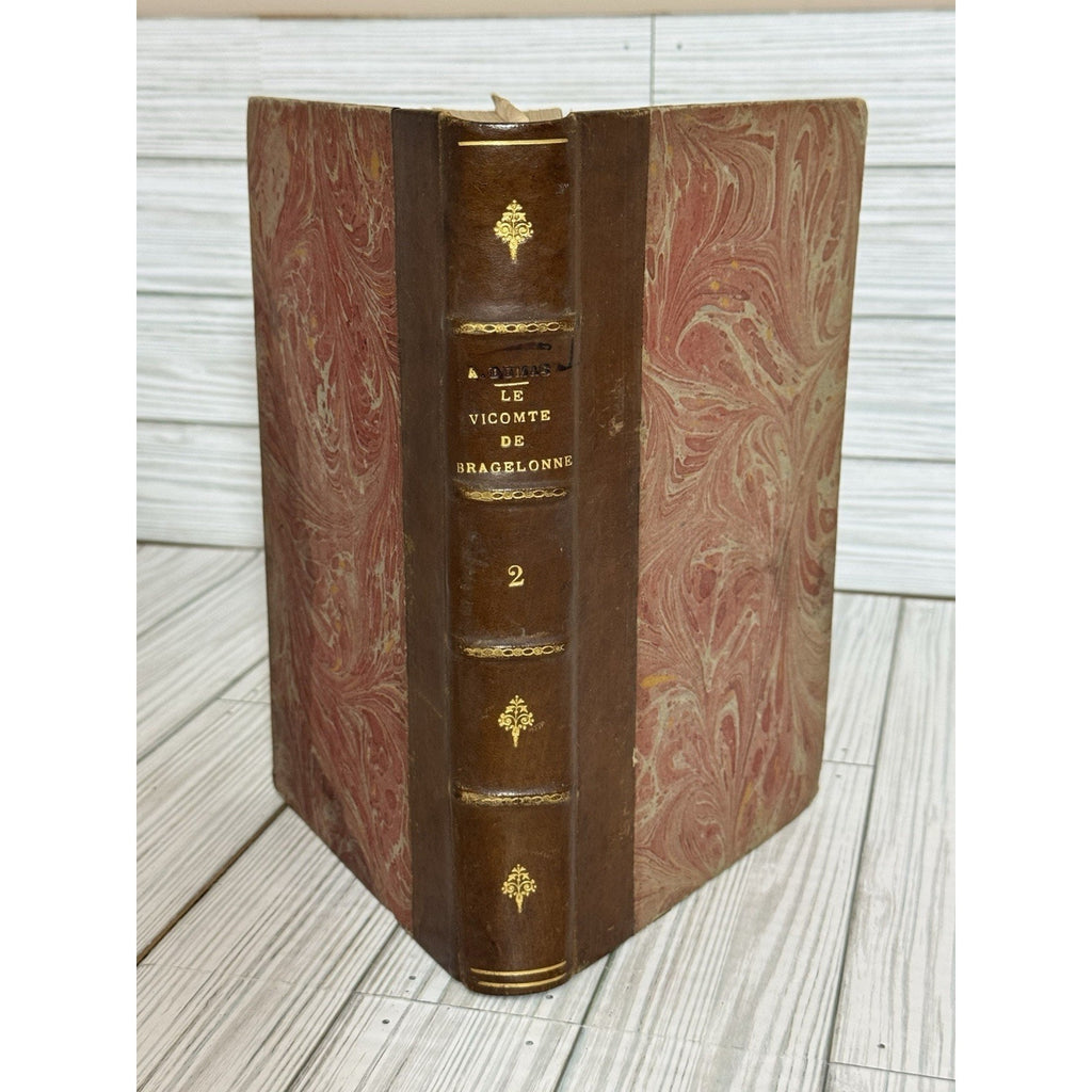 Alexandre Dumas Le Vicomte de Bragelonne Vol 2 Antique French Leather