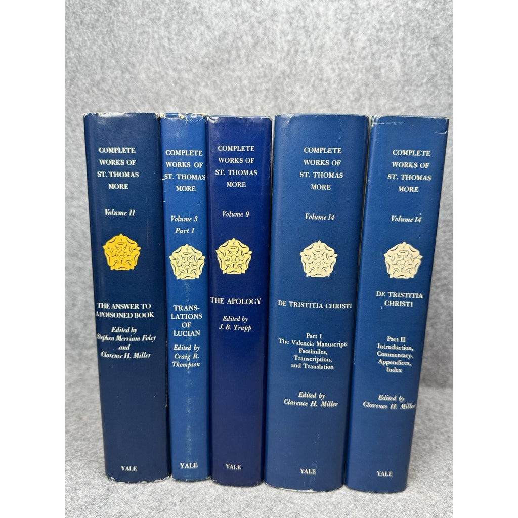 Thomas More Complete Works Yale 5 HC Vol 3 Pt 1, 9, 11, 14 Pts I-II 1974-85