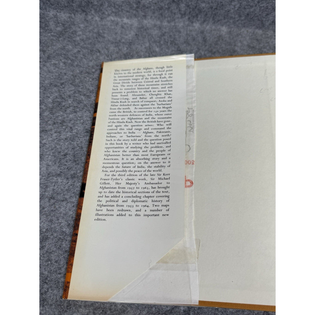 Scarce SIGNED Afghanistan Gillett British Ambassador Presentation Copy 1967
