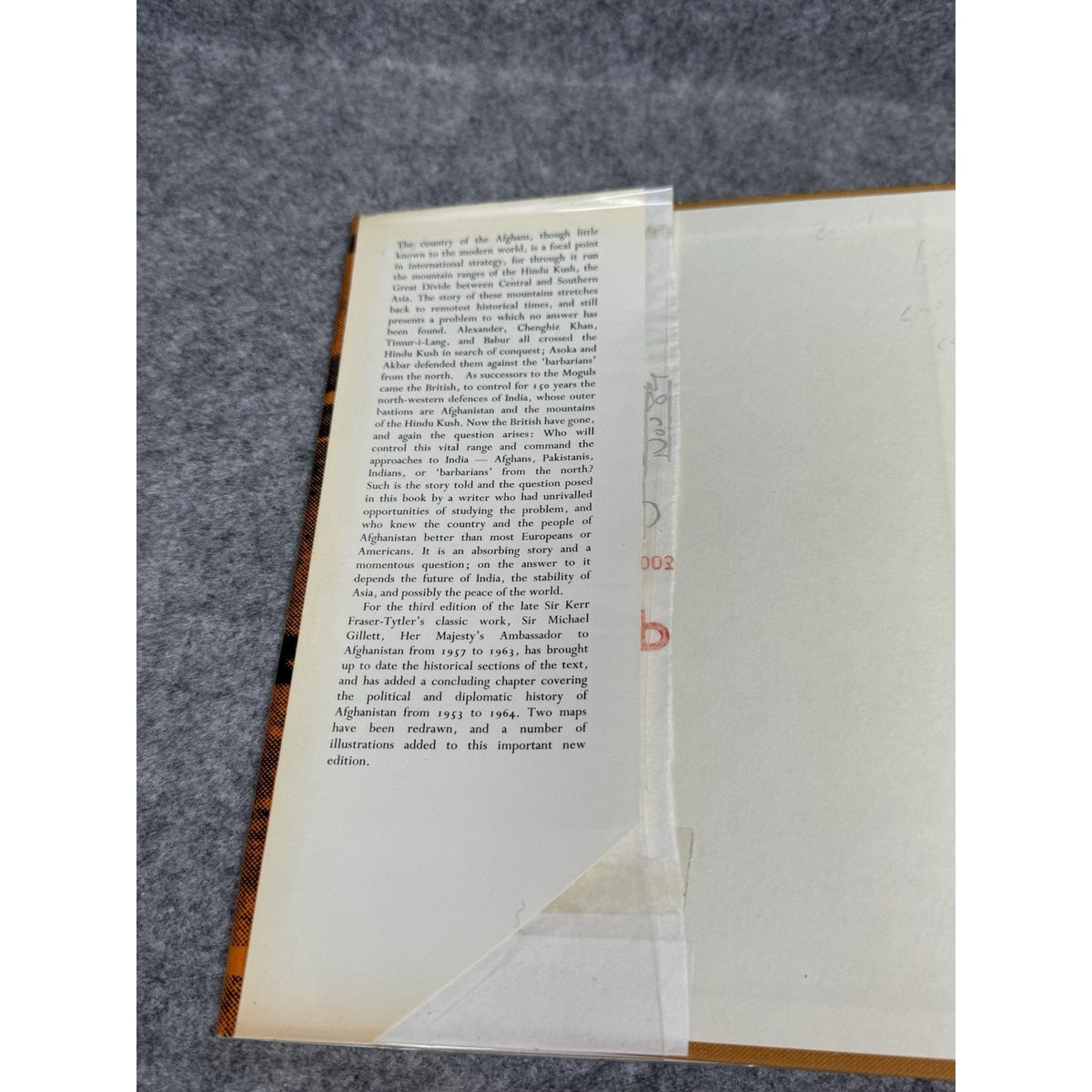 Scarce SIGNED Afghanistan Gillett British Ambassador Presentation Copy 1967